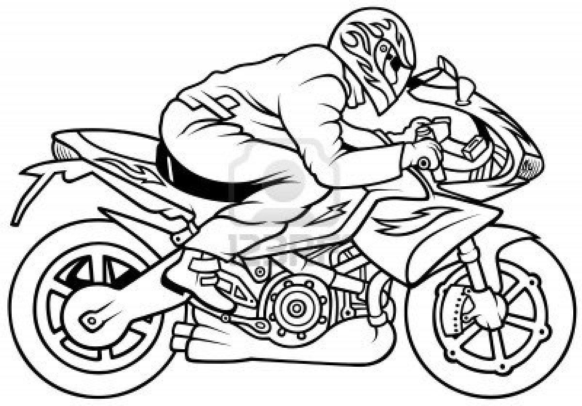 Motorcycle 136321 Transportation Printable Coloring Pages