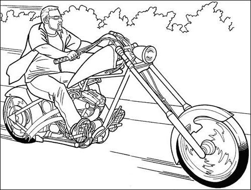Coloring page: Motorcycle (Transportation) #136336 - Free Printable Coloring Pages