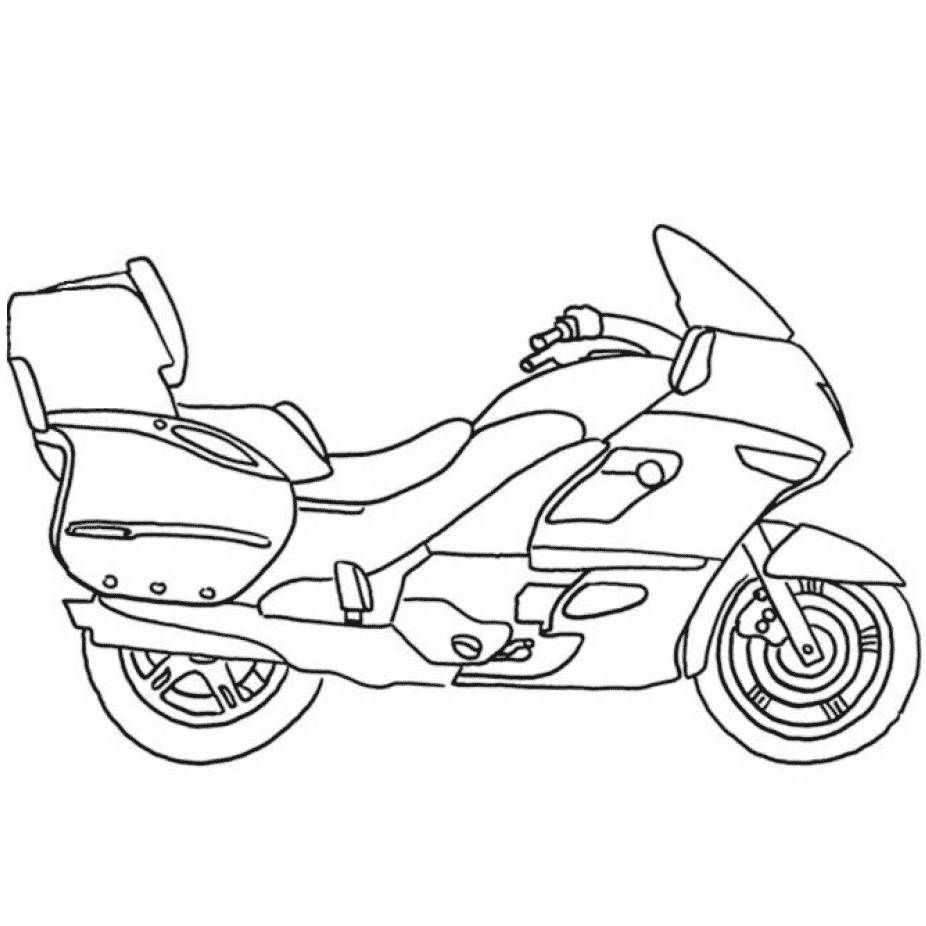 Motorcycle #72 (Transportation) – Printable coloring pages