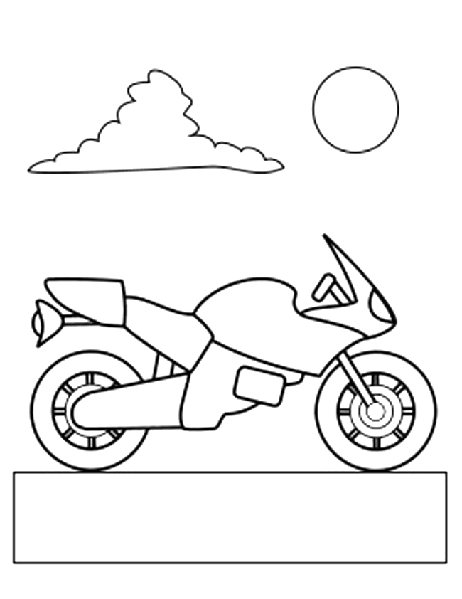 Coloring page: Motorcycle (Transportation) #136401 - Free Printable Coloring Pages