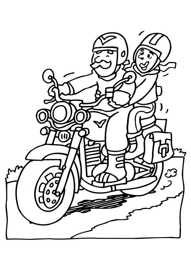 Coloring page: Motorcycle (Transportation) #136413 - Free Printable Coloring Pages
