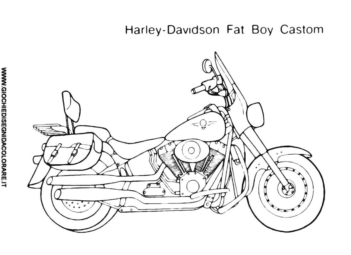 Coloring page: Motorcycle (Transportation) #136424 - Free Printable Coloring Pages
