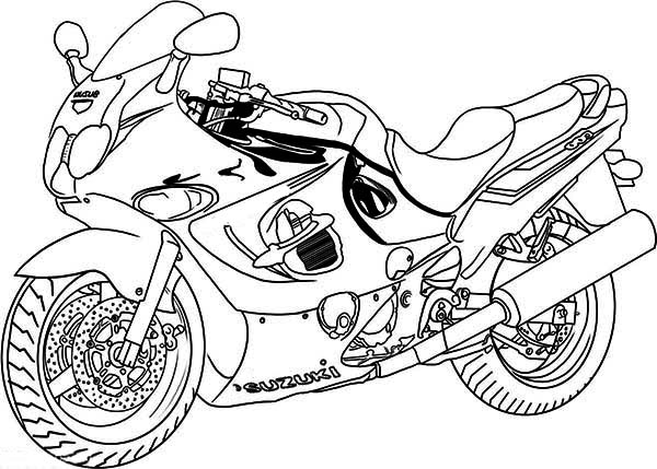 Coloring page: Motorcycle (Transportation) #136451 - Free Printable Coloring Pages