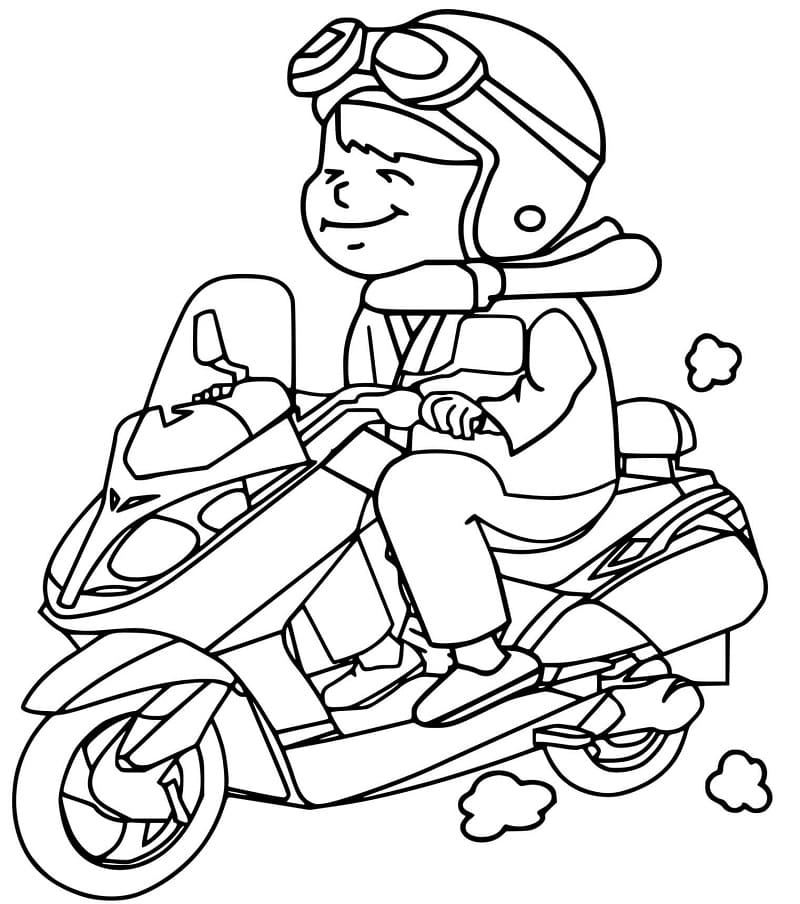 Free printable Motorcycle coloring page #175325 from Transportation collection