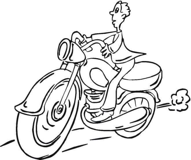 Free printable Motorcycle coloring page #175327 from Transportation collection