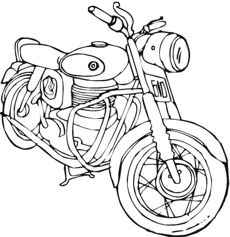 Free printable Motorcycle coloring page #175349 from Transportation collection Free printable Motorcycle coloring page #175349 from Transportation collection