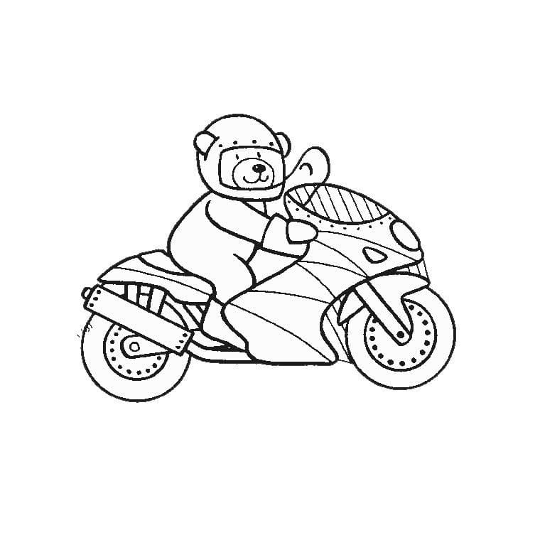 Free printable Motorcycle coloring page #175353 from Transportation collection