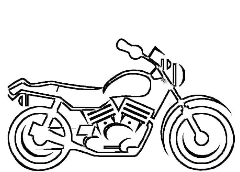 Free printable Motorcycle coloring page #175361 from Transportation collection