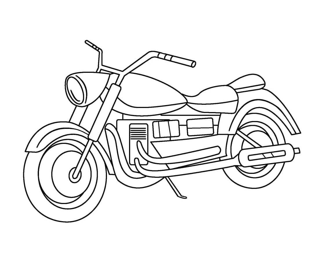 Free printable Motorcycle coloring page #218134 from Transportation collection Free printable Motorcycle coloring page #218134 from Transportation collection