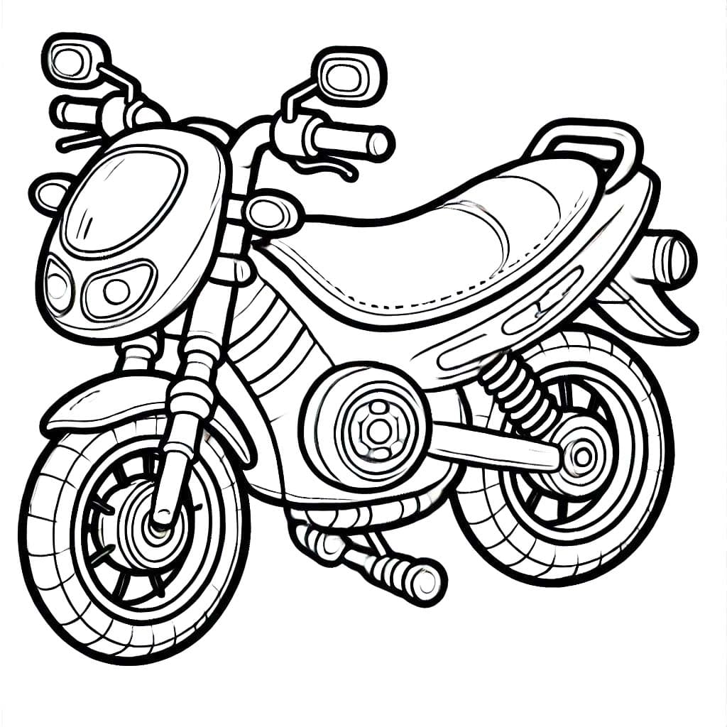 Free printable Motorcycle coloring page #218140 from Transportation collection