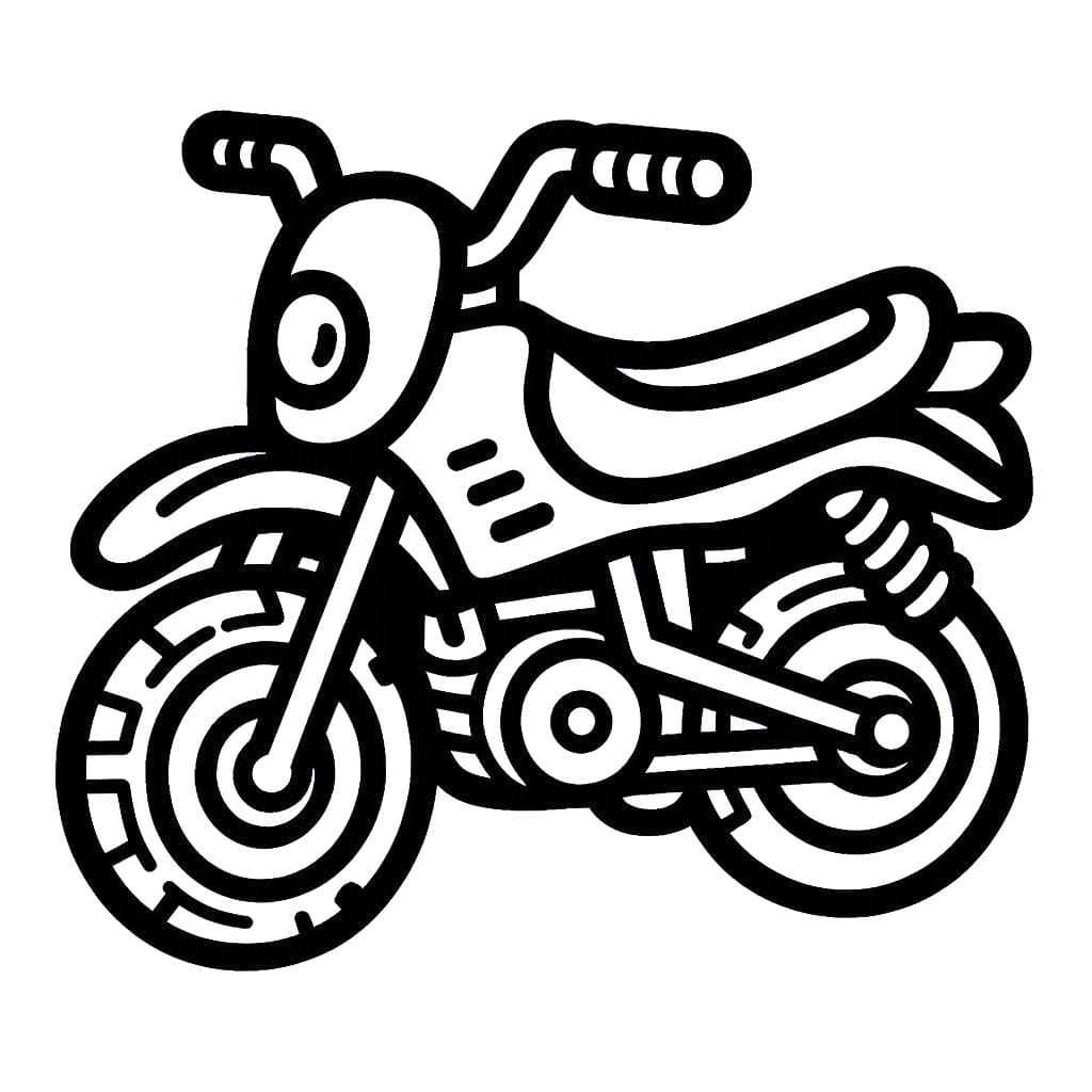 Free printable Motorcycle coloring page #218141 from Transportation collection Free printable Motorcycle coloring page #218141 from Transportation collection