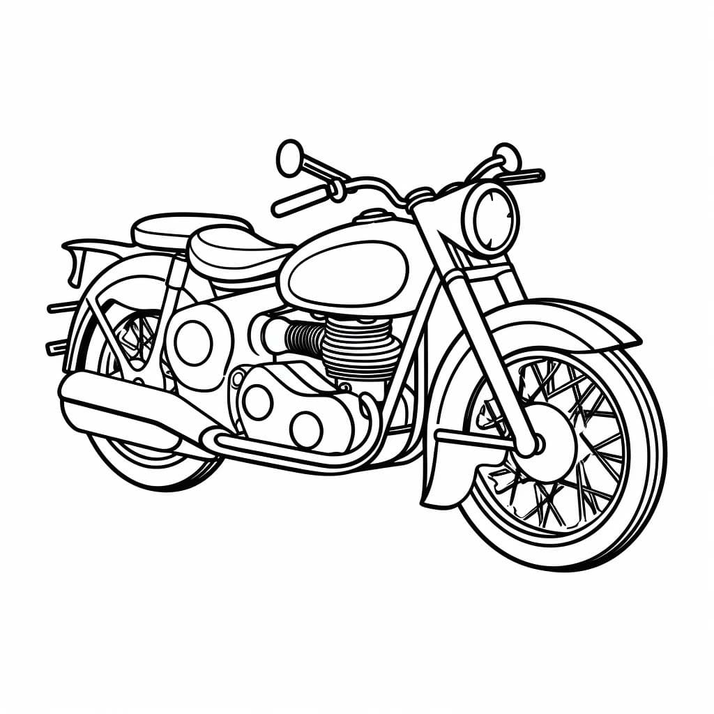 Free printable Motorcycle coloring page #218148 from Transportation collection