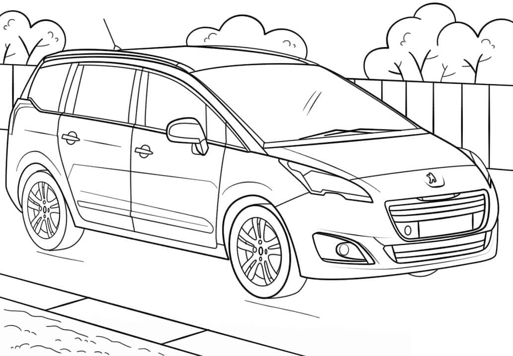 Free printable Peugeot coloring page #206149 from Transportation collection