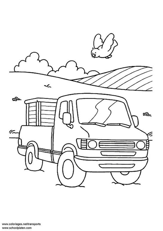 Coloring page: Pickup (Transportation) #144286 - Free Printable Coloring Pages