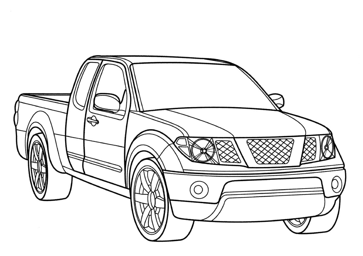 Coloring page: Pickup (Transportation) #144289 - Free Printable Coloring Pages