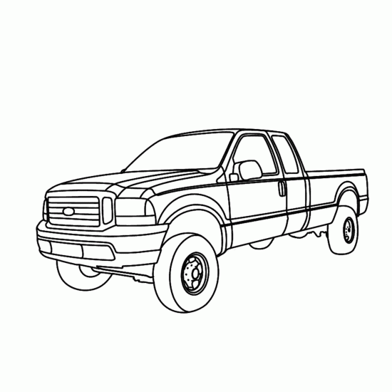 Coloring page: Pickup (Transportation) #144293 - Free Printable Coloring Pages