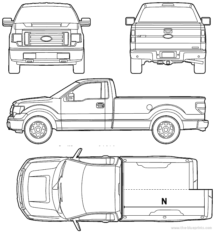 Coloring page: Pickup (Transportation) #144294 - Free Printable Coloring Pages