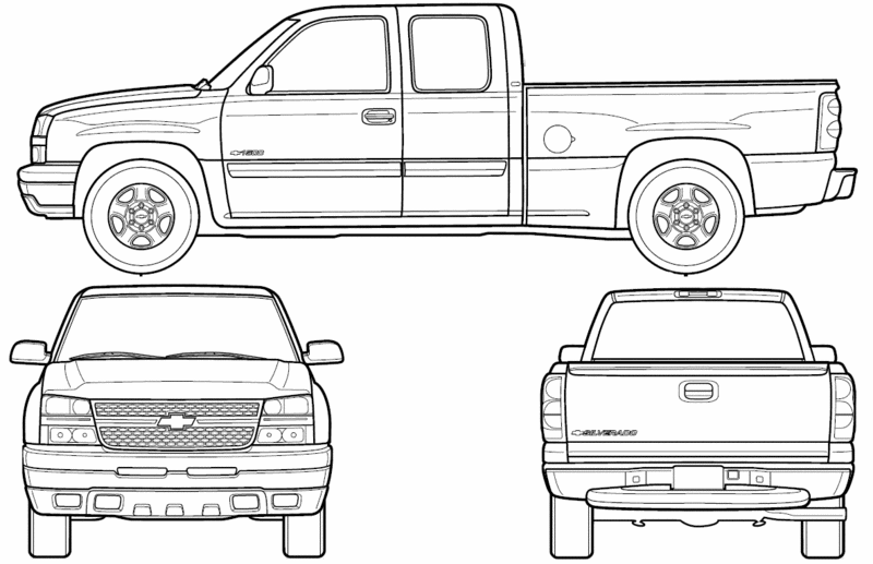 Coloring page: Pickup (Transportation) #144311 - Free Printable Coloring Pages