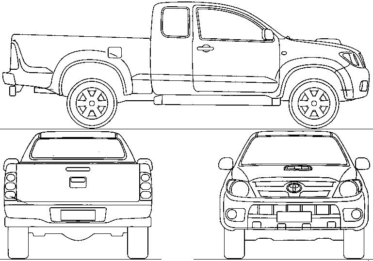 Coloring page: Pickup (Transportation) #144332 - Free Printable Coloring Pages
