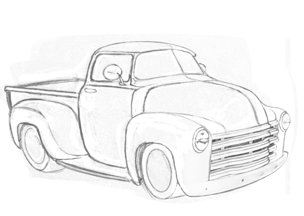 Coloring page: Pickup (Transportation) #144373 - Free Printable Coloring Pages