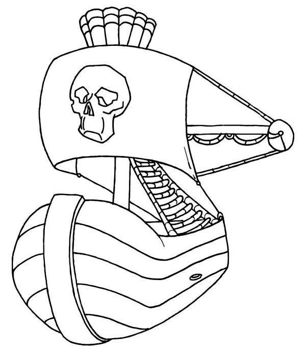 Coloring page: Pirate ship (Transportation) #138450 - Free Printable Coloring Pages