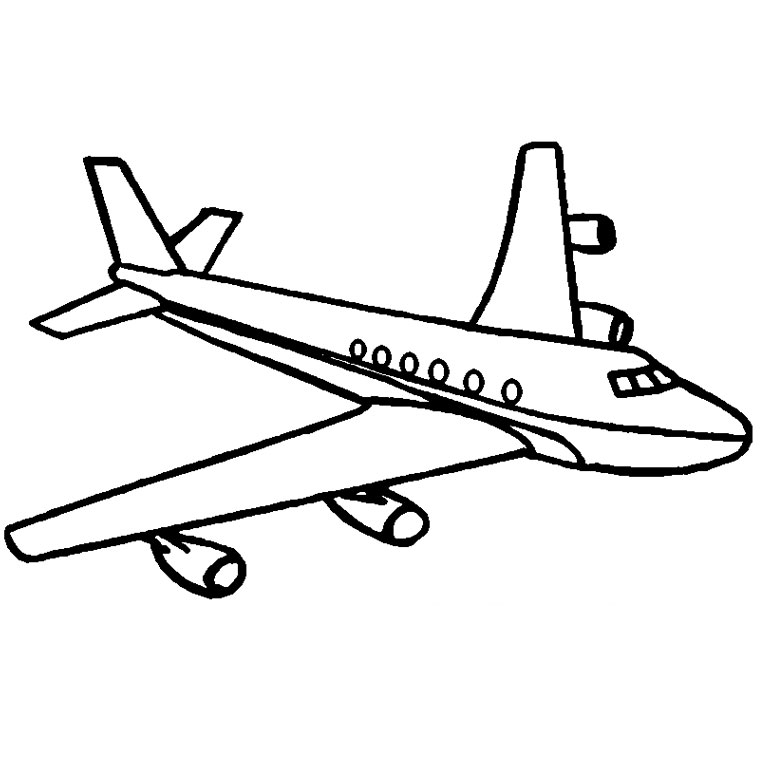 Coloring page Plane #134781 (Transportation) – Printable Coloring Pages
