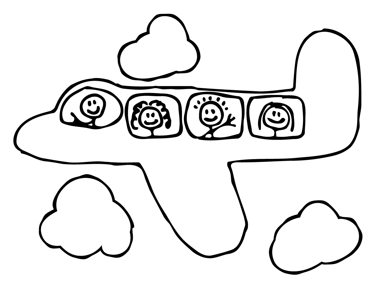 Coloring page: Plane (Transportation) #134787 - Free Printable Coloring Pages