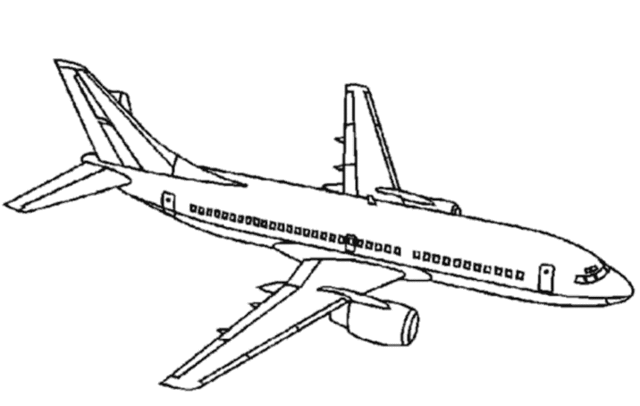 Coloring page Plane #134790 (Transportation) – Printable Coloring Pages