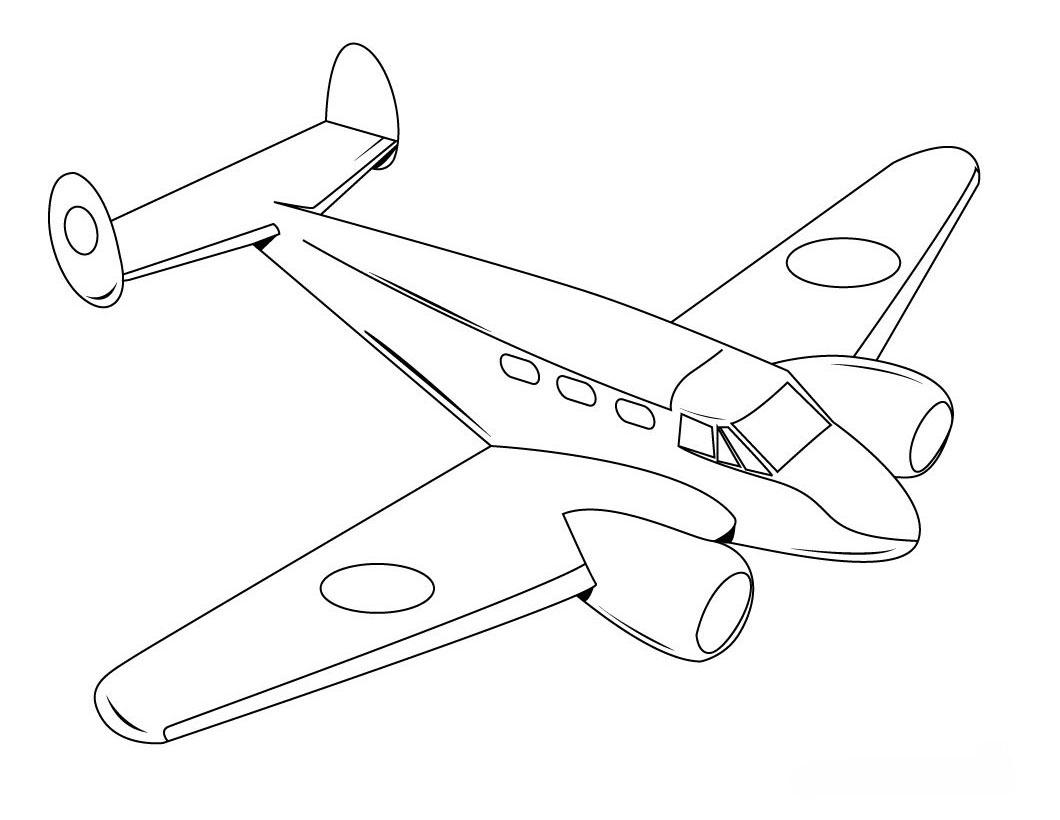 Coloring page: Plane (Transportation) #134794 - Free Printable Coloring Pages
