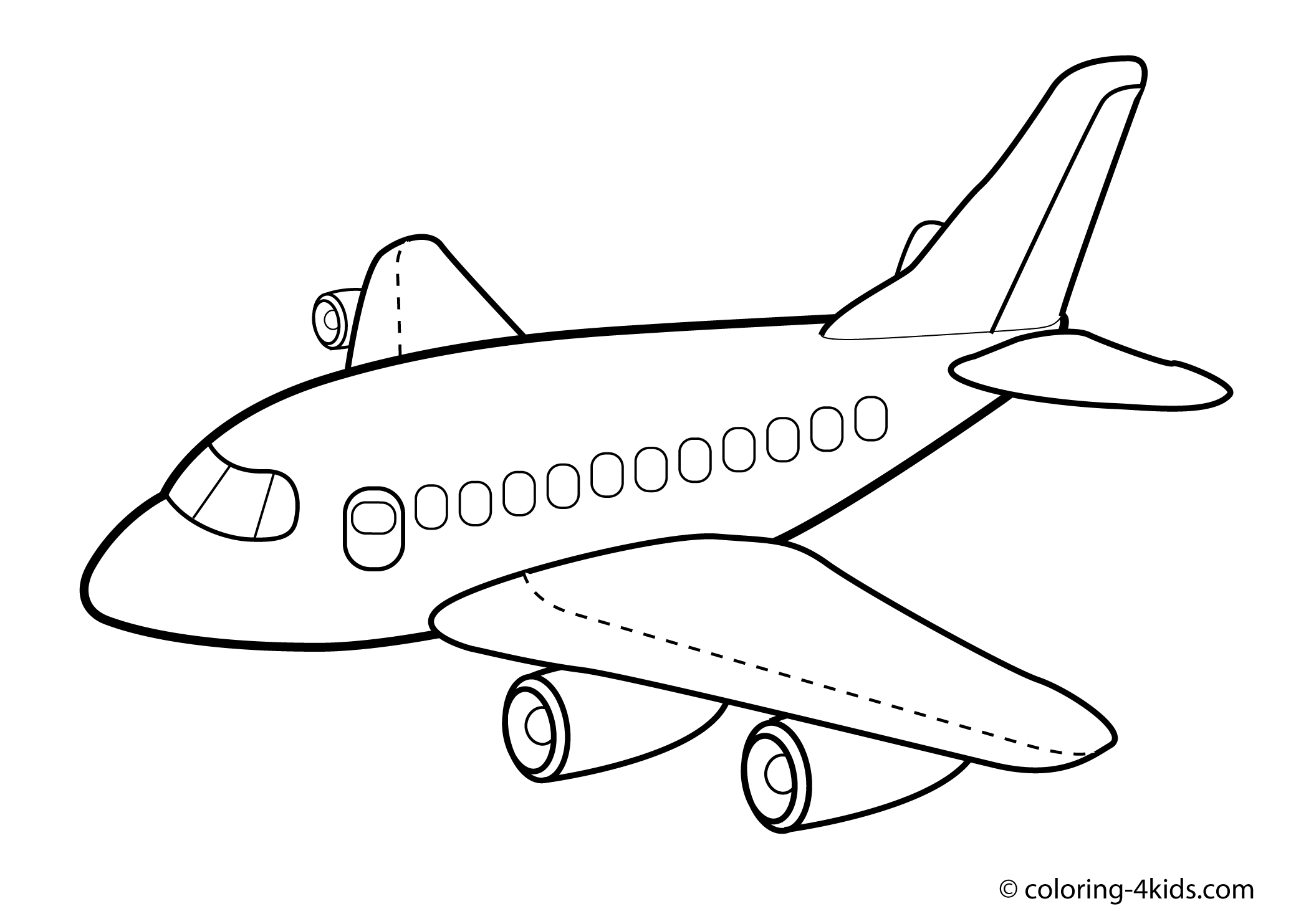 Coloring page: Plane (Transportation) #134798 - Free Printable Coloring Pages