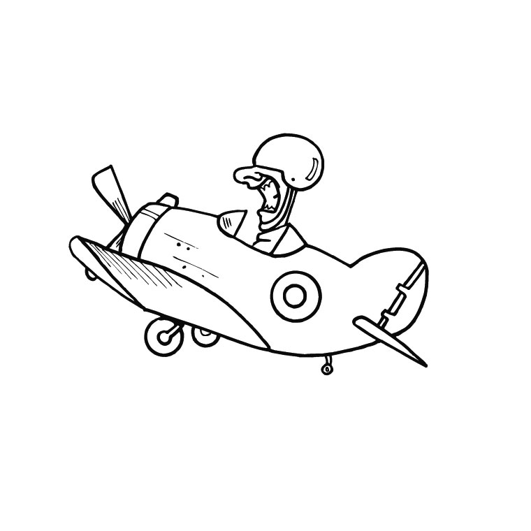 Coloring page: Plane (Transportation) #134804 - Free Printable Coloring Pages