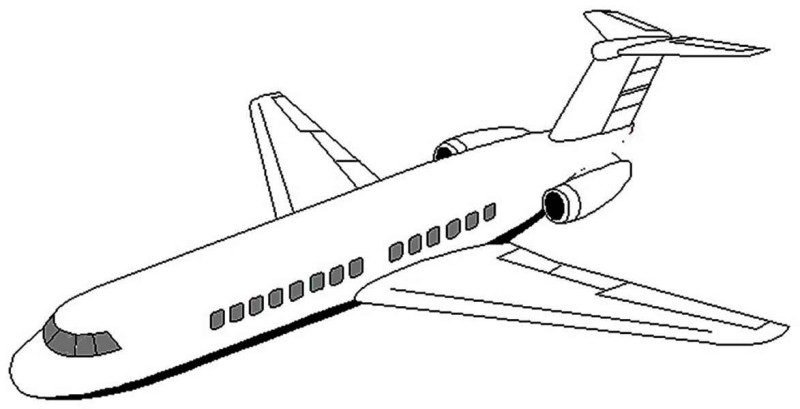 Drawing Plane #134809 (Transportation) – Printable coloring pages