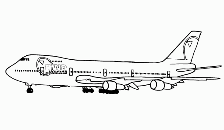 Coloring page: Plane (Transportation) #134823 - Free Printable Coloring Pages