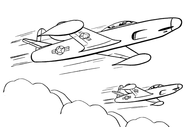 Coloring page: Plane (Transportation) #134826 - Free Printable Coloring Pages