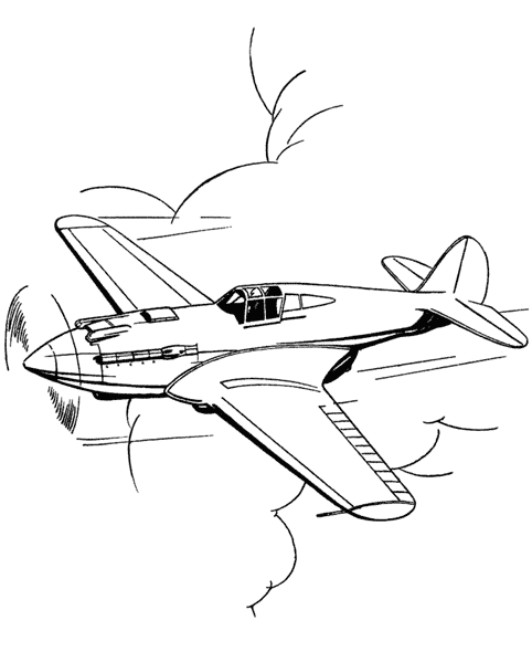 Coloring page: Plane (Transportation) #134833 - Free Printable Coloring Pages