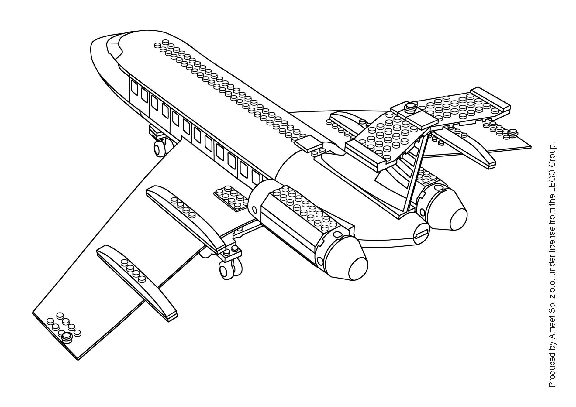 Lego Airplane Coloring Sheet / Lego Airplane Coloring Pages at