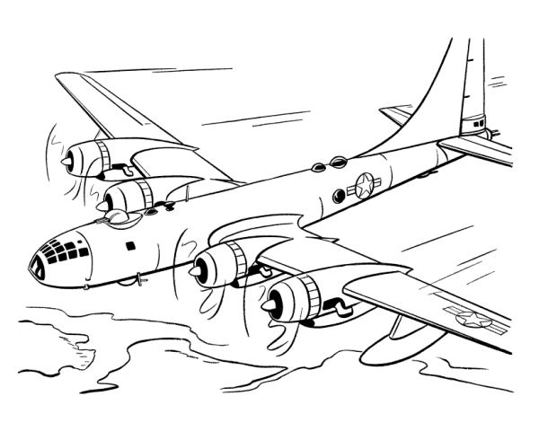 Coloring page: Plane (Transportation) #134858 - Free Printable Coloring Pages
