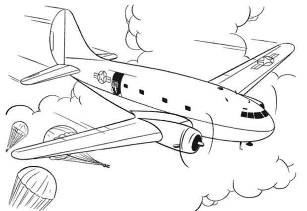 Coloring page: Plane (Transportation) #134865 - Free Printable Coloring Pages