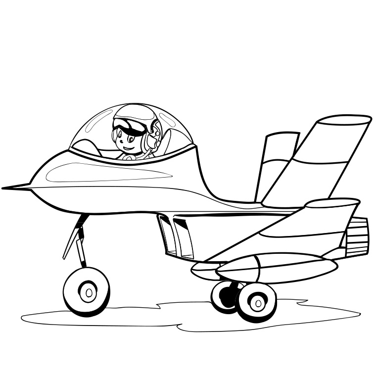 Coloring page: Plane (Transportation) #134866 - Free Printable Coloring Pages