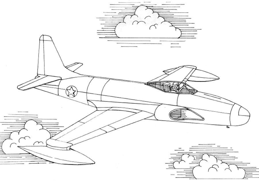 Coloring page: Plane (Transportation) #134869 - Free Printable Coloring Pages