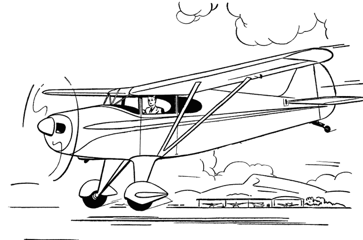 Coloring page: Plane (Transportation) #134870 - Free Printable Coloring Pages
