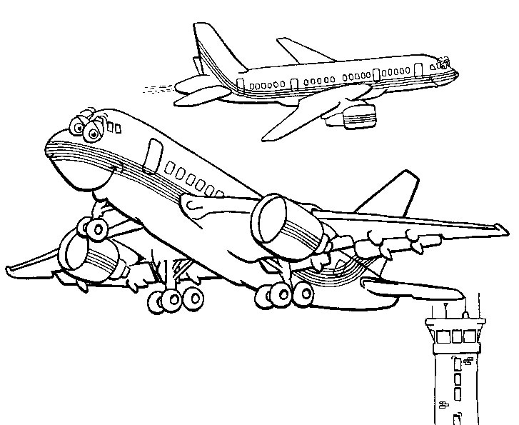 Coloring page: Plane (Transportation) #134888 - Free Printable Coloring Pages