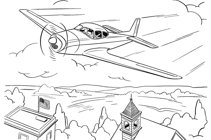 Coloring page: Plane (Transportation) #134897 - Free Printable Coloring Pages