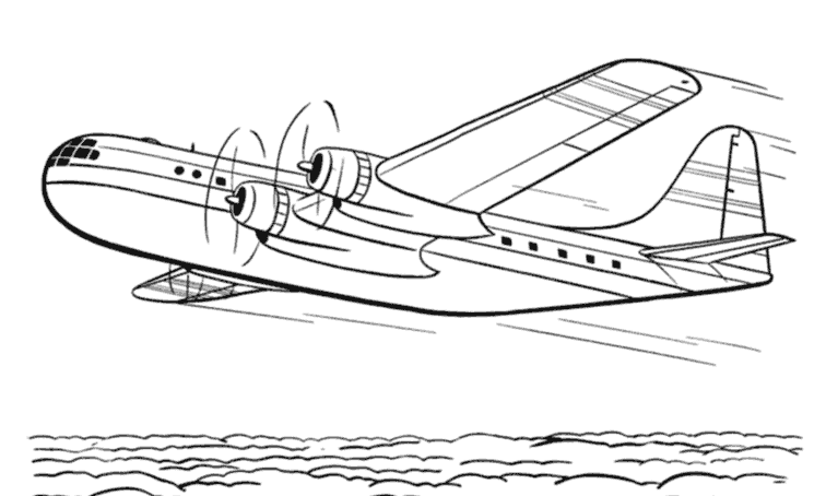Coloring page: Plane (Transportation) #134902 - Free Printable Coloring Pages