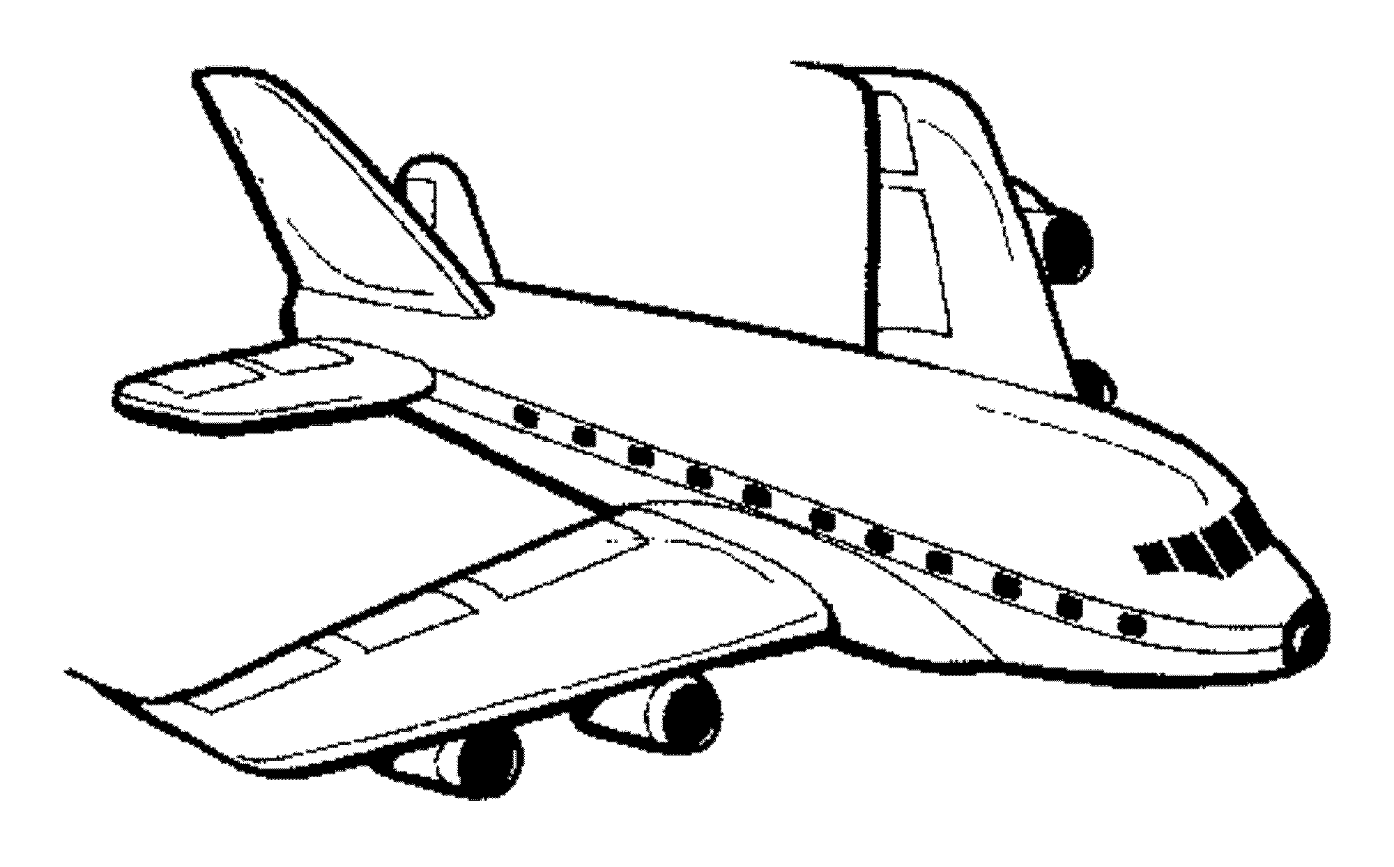 airplane detailed adult coloring page