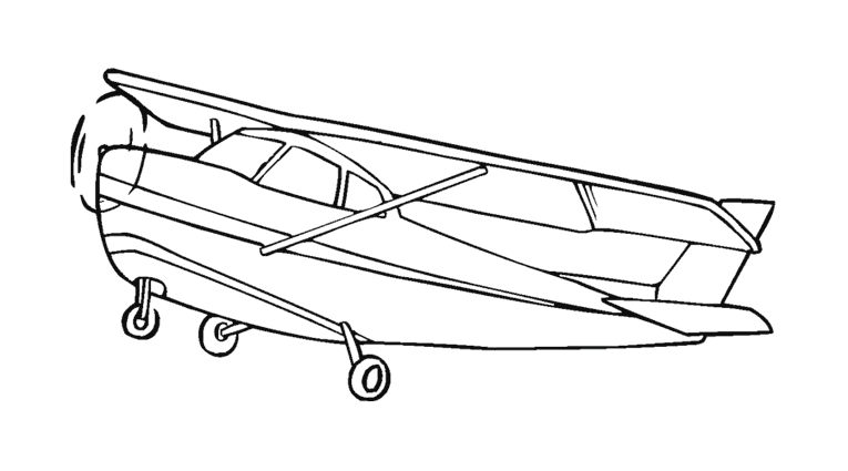 Coloring page: Plane (Transportation) #134913 - Free Printable Coloring Pages