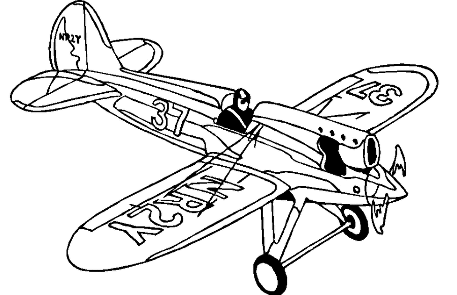 Coloring page: Plane (Transportation) #134920 - Free Printable Coloring Pages