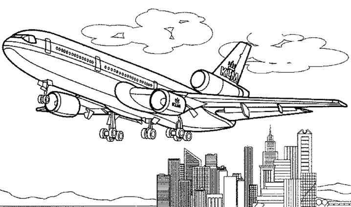 Coloring page: Plane (Transportation) #134930 - Free Printable Coloring Pages