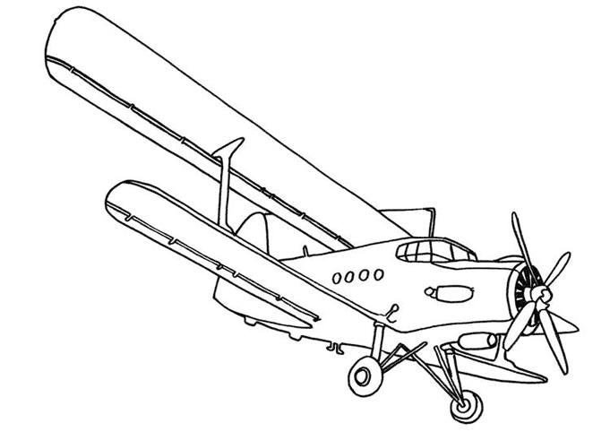 Coloring page: Plane (Transportation) #134939 - Free Printable Coloring Pages