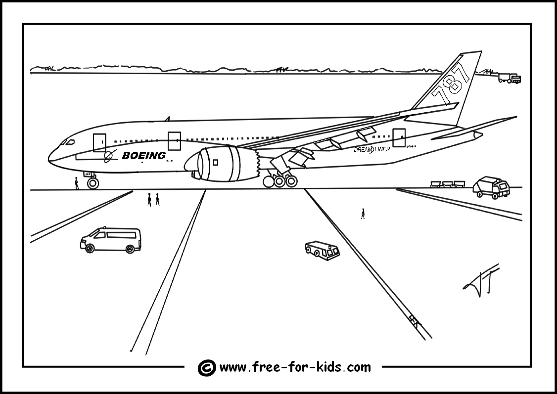 airplane robot coloring page